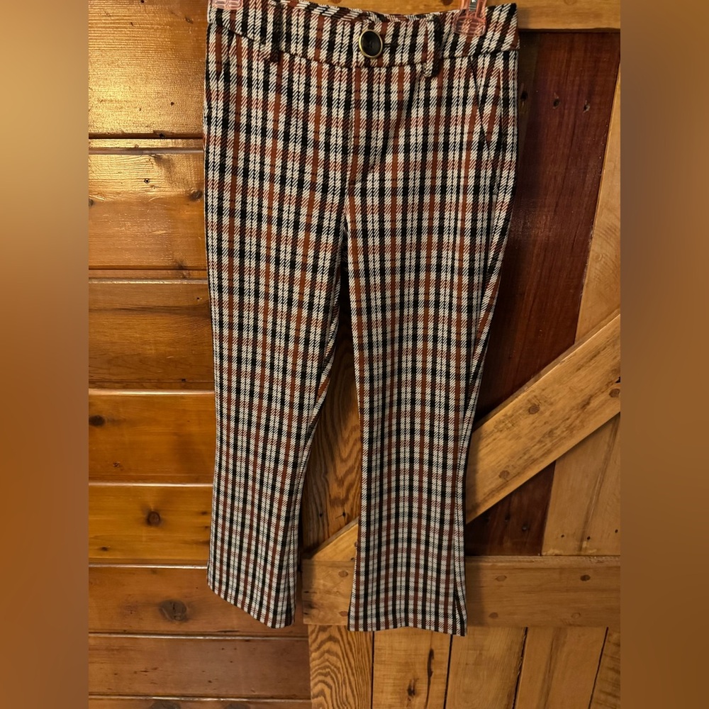 Cabi Plaid Pants - Brown and Black💙